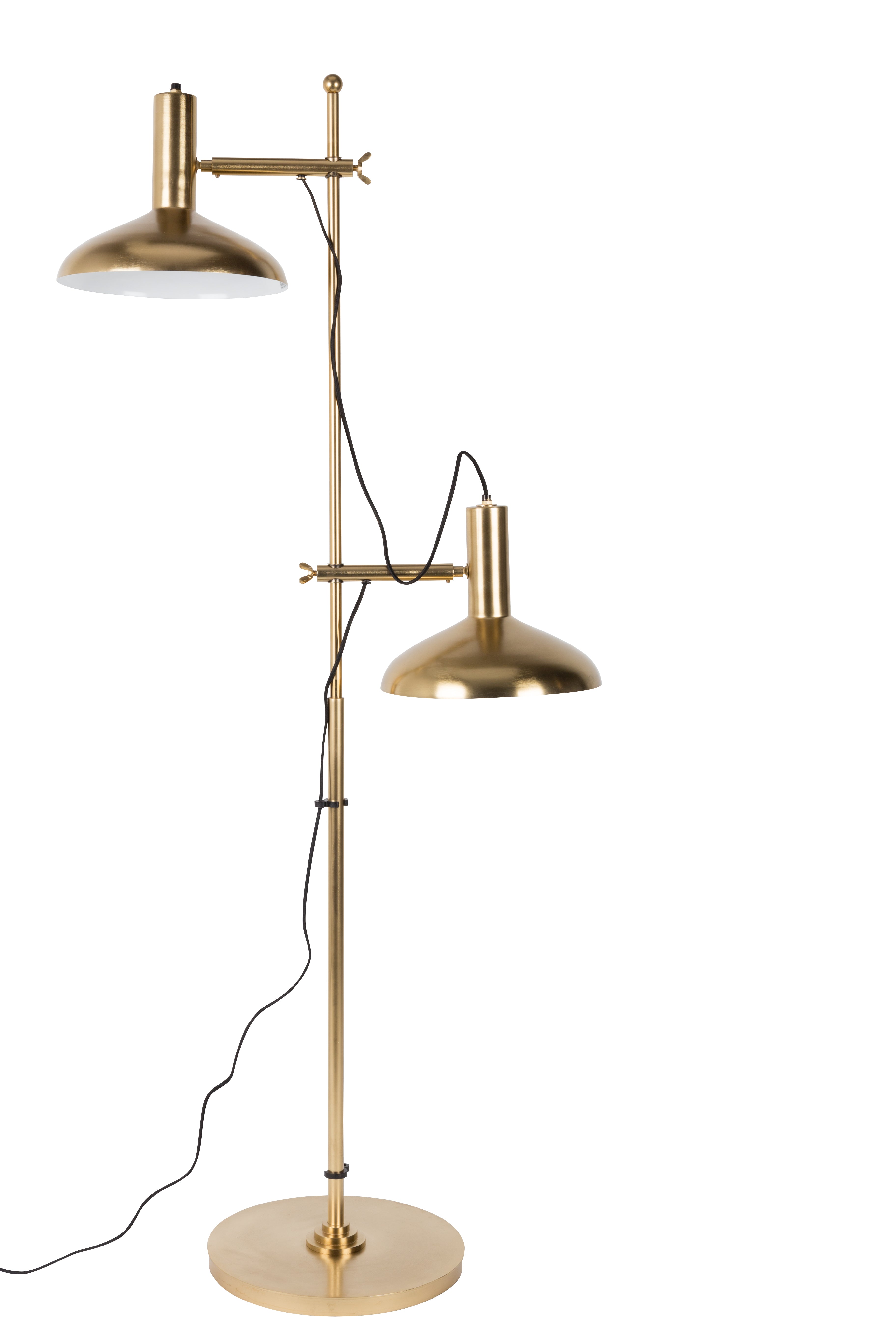 Dutchbone Karish Gold Double Head Floor Lamp